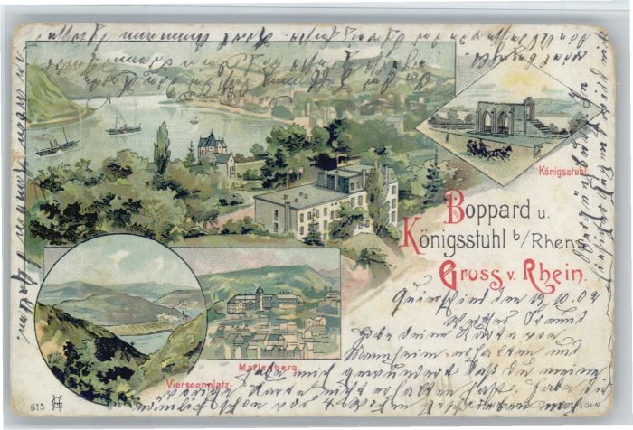 Boppard Rhein Boppard Königsstuhl Vierseenplatz Marie