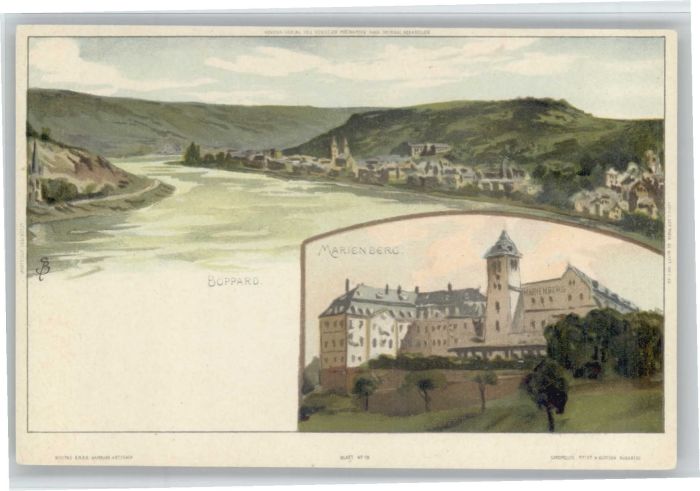 Boppard Rhein Boppard Marienberg Künstler C. Biese