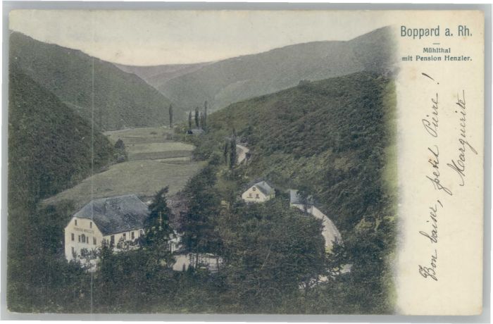 Boppard Rhein Boppard Pension Henzler Mühlthal