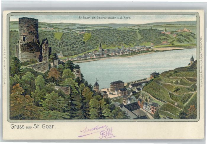 St Goar St. Goarshausen Burg Katz