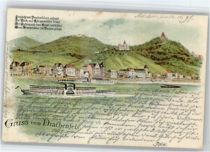 Koenigswinter Drachenfels Dampfer