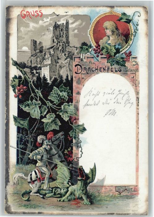 Koenigswinter Drachenfels Drache Ritter