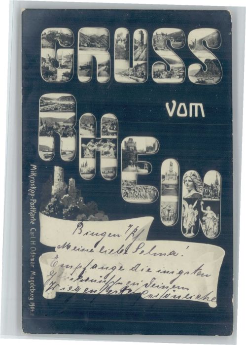 Bingen Rhein [handschriftlich]