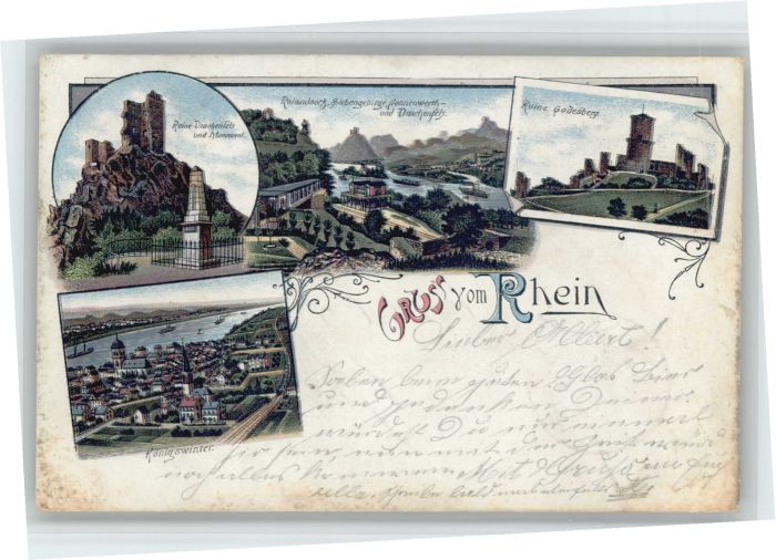 Koenigswinter Drachenfels Rolandseck Ruine Godesberg