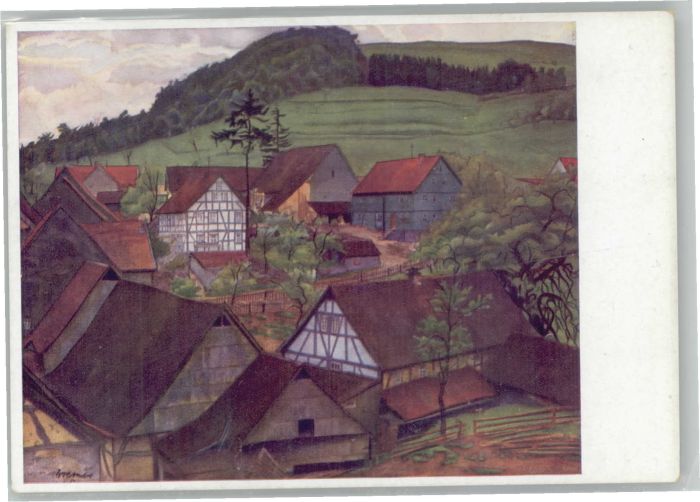 Kuenstlerkarte Hans Bremer Rhöndorf  Künstler-Hilfswer