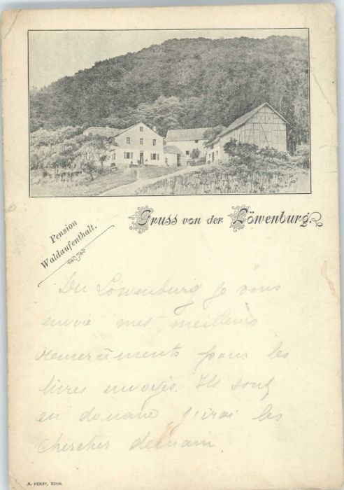 Honnef Bad Löwenburg Pension Waldaufenthalt