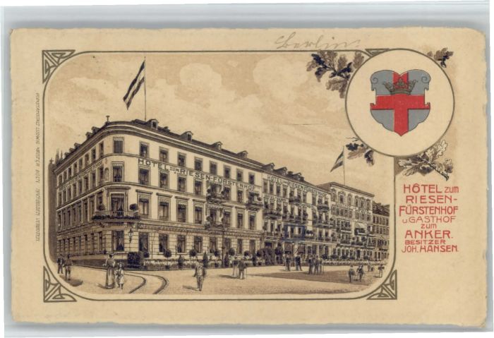 Koblenz Rhein Koblenz [Stempelabschlag] Hotel zum Rie