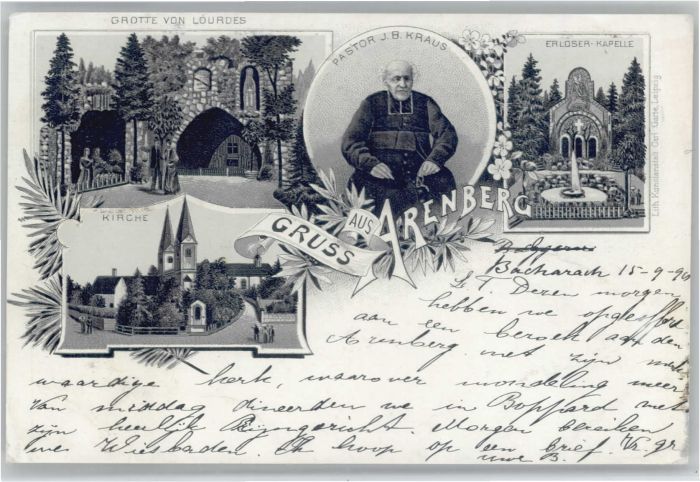 Arenberg Koblenz Arenberg Kirche Pastor J. B. Kraus Erlö