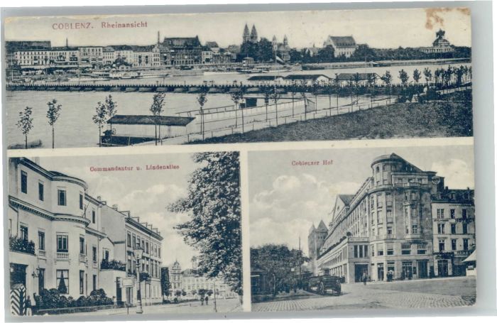 Koblenz Rhein Koblenz Kommandantur Lindenallee Koblen