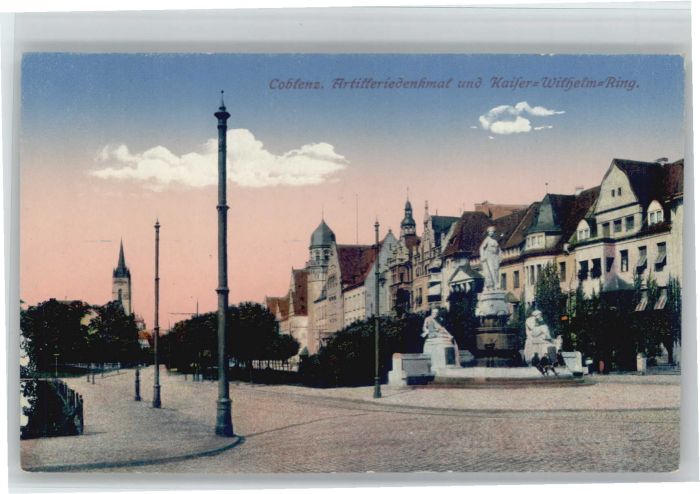 Koblenz Rhein Koblenz Artilleriedenkmal Kaiser Wilhel