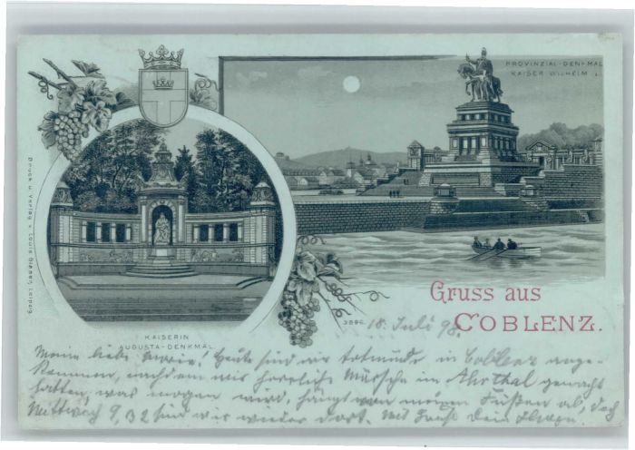 Koblenz Rhein Koblenz Kaiserin Augusta Denkmal Provin