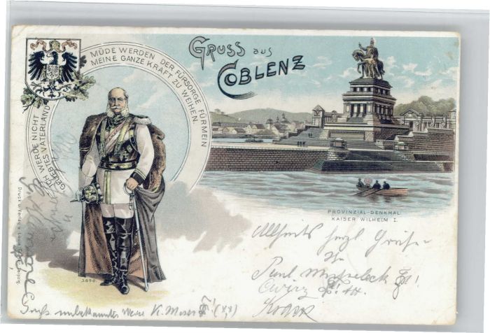 Koblenz Rhein Koblenz Kaiser Wilhelm Denkmal