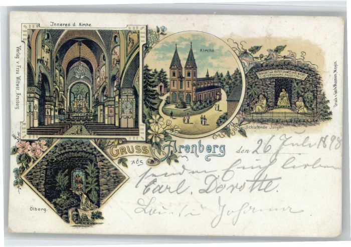 Arenberg Koblenz Arenberg Kirche Ölberg Schlafende Jünge