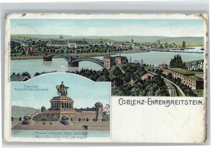 Ehrenbreitstein Brücke Kaiser Wilhelm Denkmal