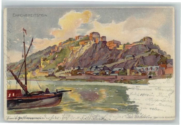 Ehrenbreitstein Künstler C. Pfaff