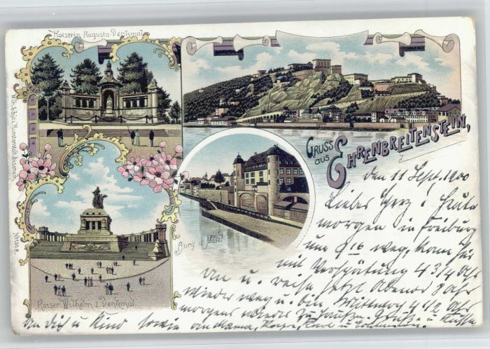 Ehrenbreitstein Kaiser Augusta Denkmal  Kaiser Wilhem D