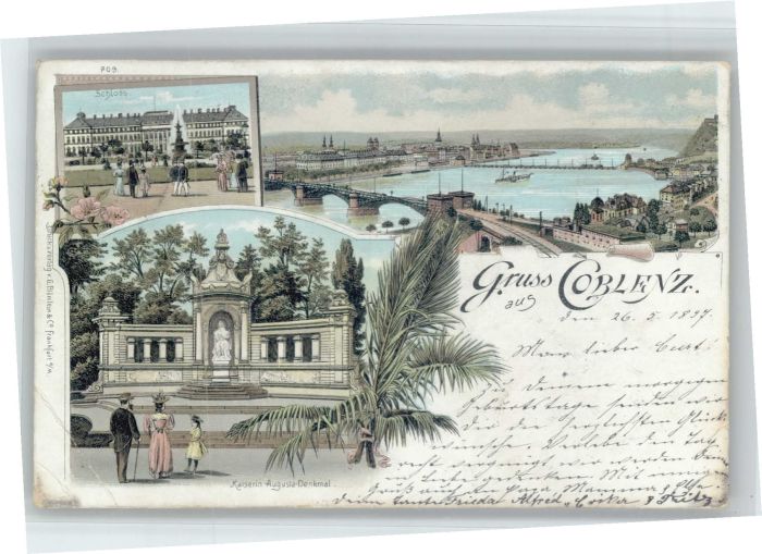 Koblenz Rhein Koblenz Kaiserin Augusta Denkmal