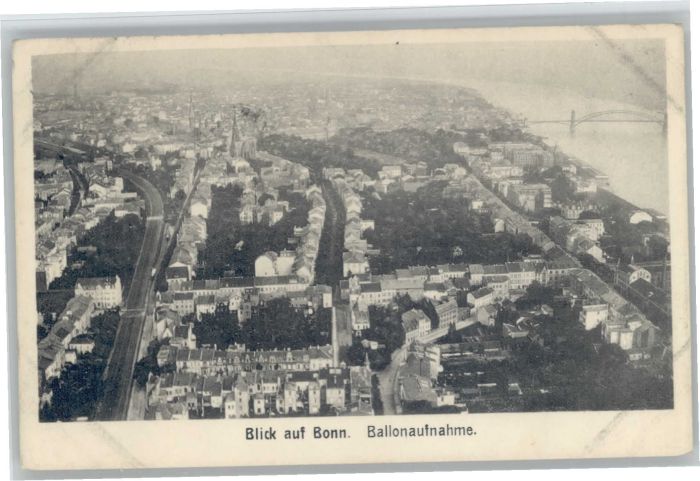 Bonn Rhein Bonn Ballonaufnahme