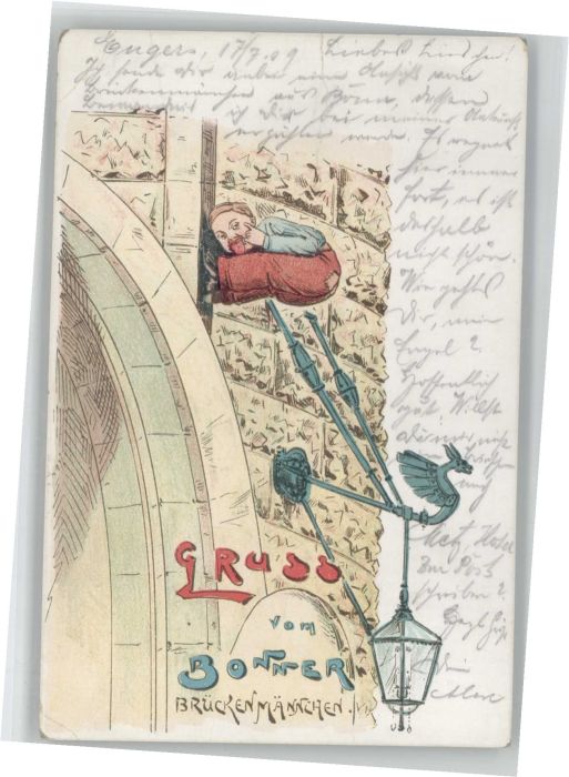 Bonn Rhein Bonn Brückenmännchen