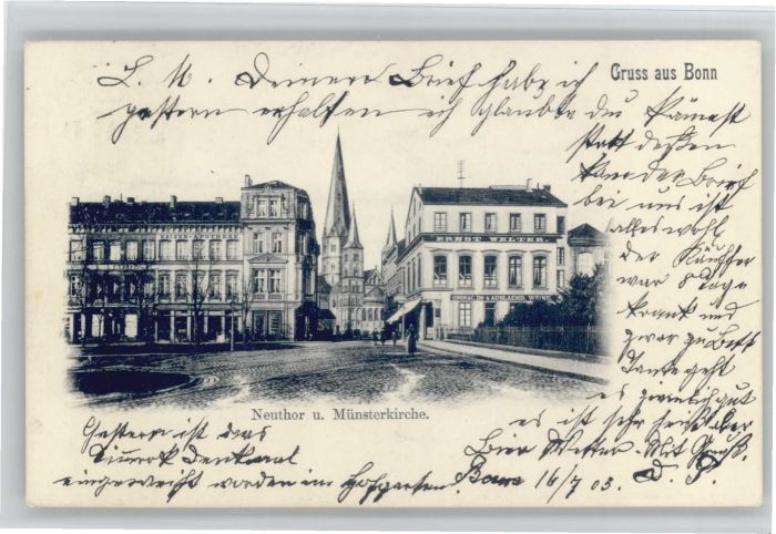 Bonn Rhein Bonn Neuthor Münster Kirche