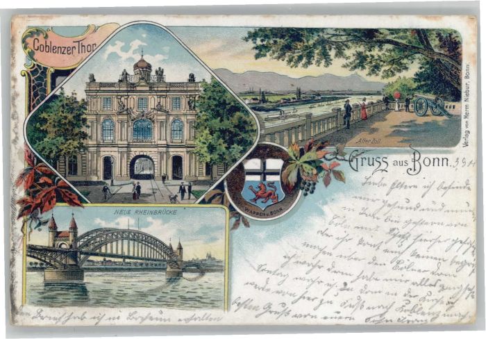 Bonn Rhein Bonn Koblenzer Thor Rheinbrücke