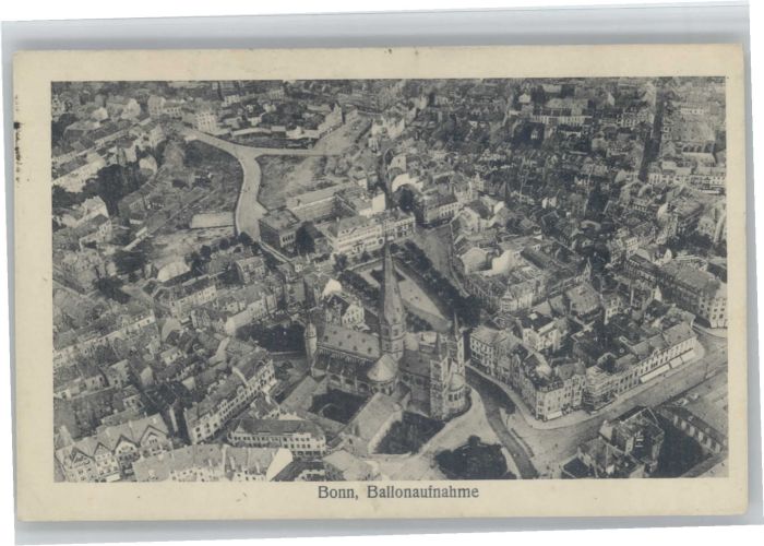 Bonn Rhein Bonn Ballonaufnahme