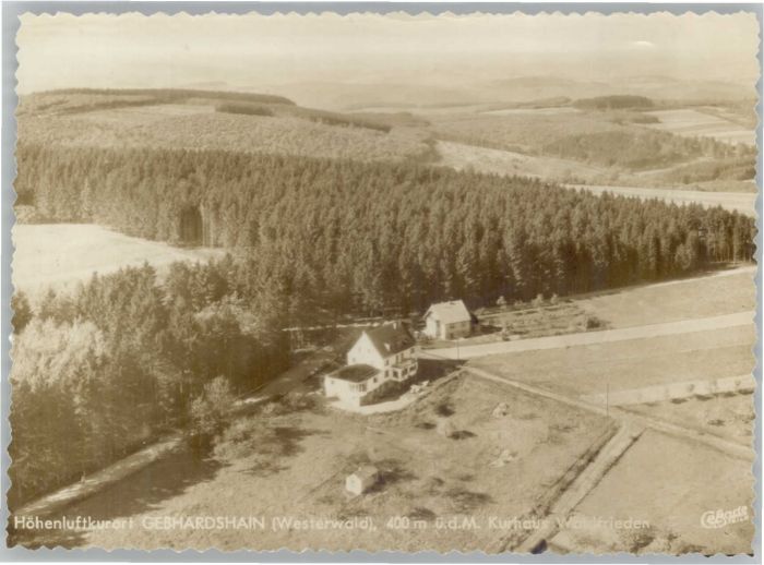 Gebhardshain Fliegeraufnahme Kurhaus Waldfrieden