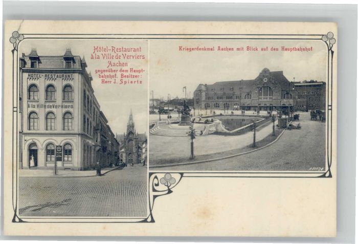 Aachen Hotel Restaurant a la Ville de Verviers