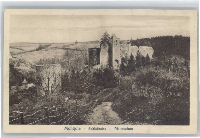 Monschau Montjoie NRW Montjoie Ruine