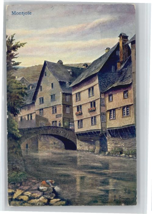 Montjoie Monschau Montjoie Künstler L. Braun