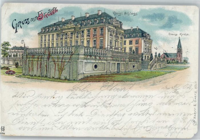 Bruehl chloss Kirche