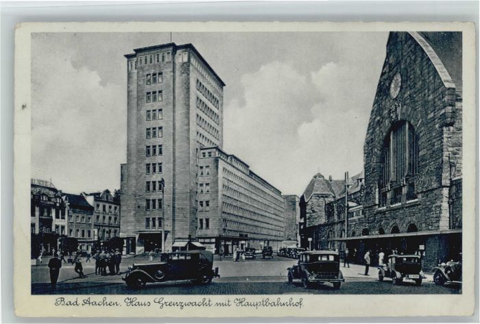 AACHEN NRW Haus Grenzwacht Hauptbahnhof
