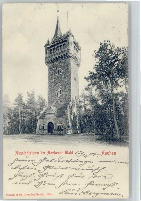 AACHEN NRW Aussichtsturm Aachener Wald