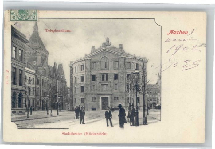 AACHEN NRW Telefonturm Stadttheater
