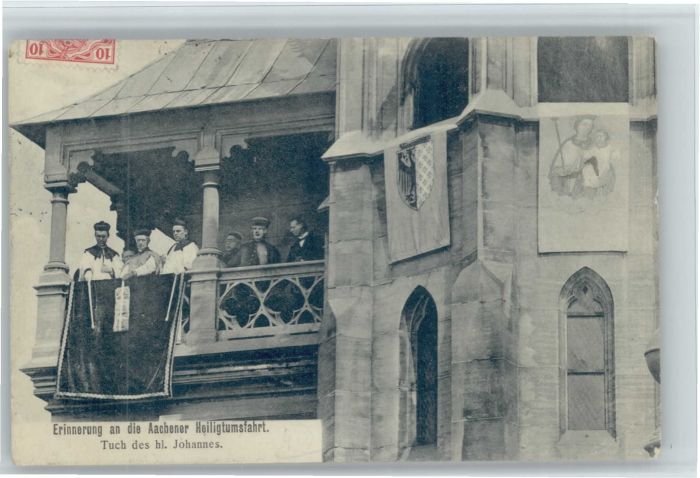 Aachen Tuch des heiligen Johannes Heiligtumsfa