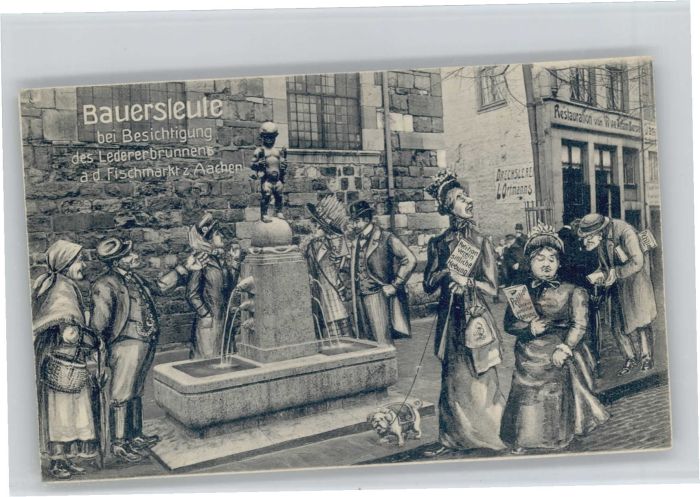 Aachen Bauersleute Ledererbrunnen