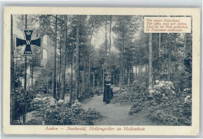 AACHEN NRW Stadtwald Heldengraeber Heldenhain