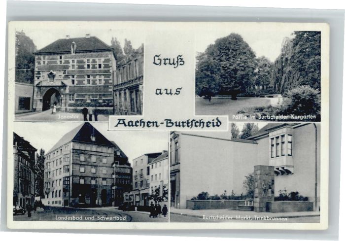 Burtscheid Aachen Jonastor Landesbad Schwertbad Kurgarten