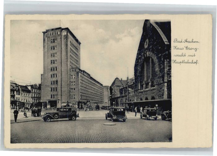 AACHEN NRW Haus Grenzwacht Hauptbahnhof