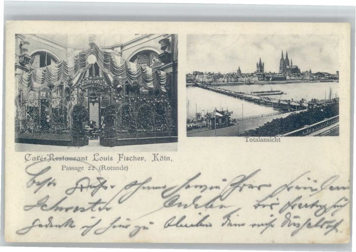 Koeln Rhein Köln Cafe Restaurant Louis Fischer
