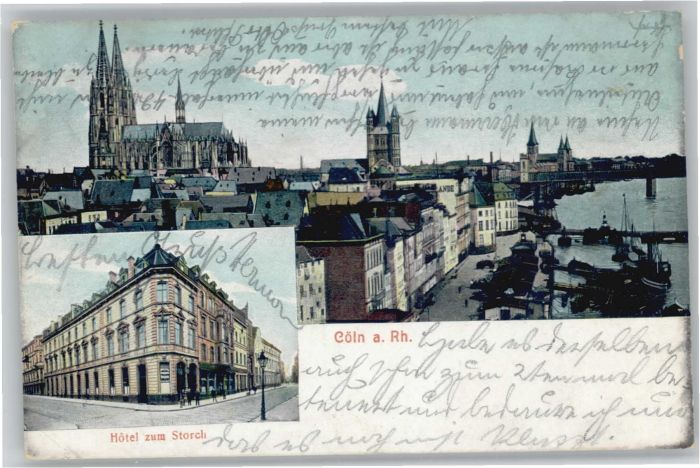 Koeln Rhein Köln Hotel zum Storch