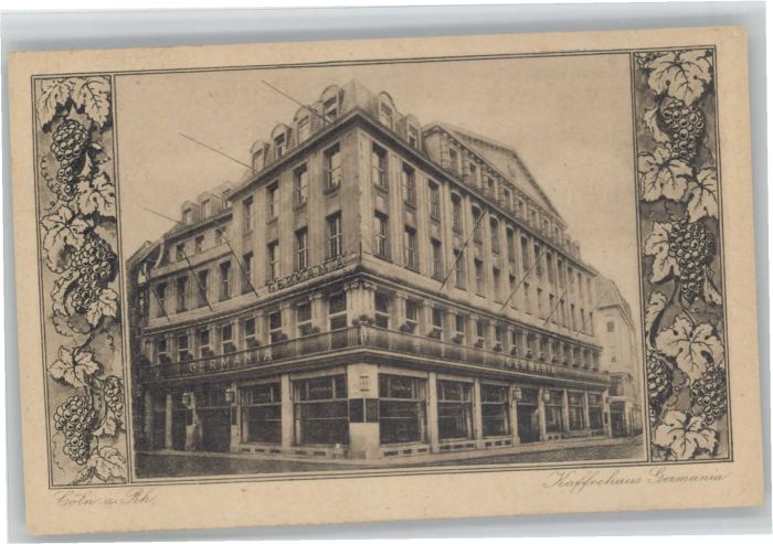 Koeln Rhein Köln Kaffeehaus Germania