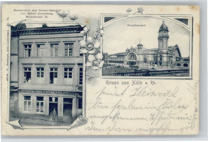 Koeln Rhein Köln Restaurant zum Central-Bahnhof Mar