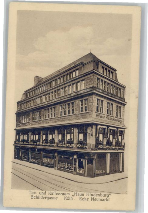 Koeln Rhein Köln Haus Hindenburg Cafe