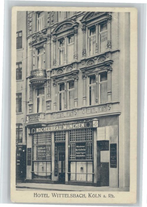Koeln Rhein Köln Hotel Wittelsbach
