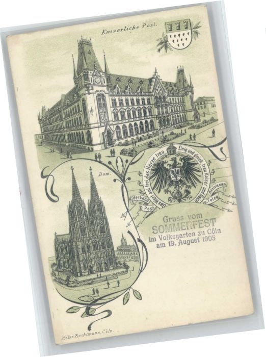 Koeln Rhein Köln Post Dom