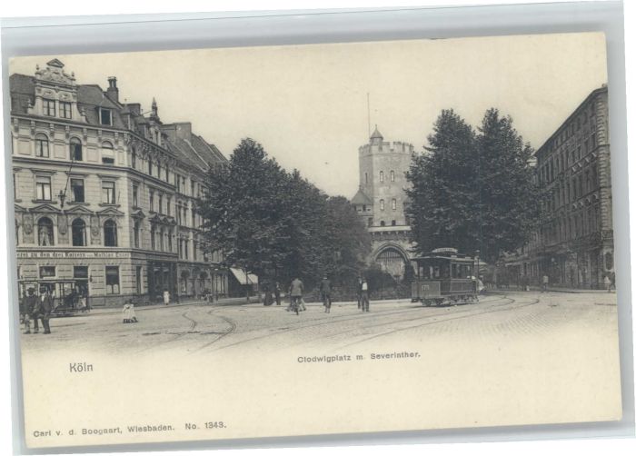 Koeln Rhein Köln Clodwigplatz Severintor