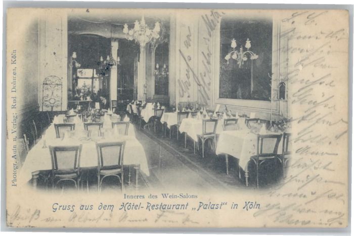 Koeln Rhein Köln Hotel Restaurant Palast
