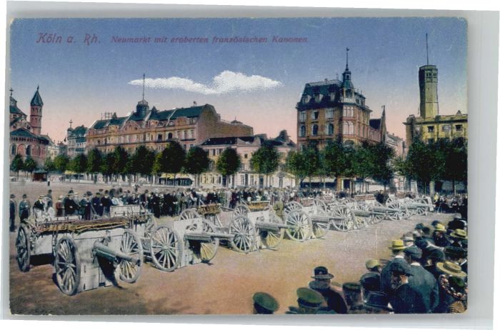 Koeln Rhein Köln Neumarkt Kanonen