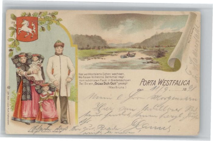 Porta Westfalica Tracht Wappen